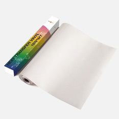White Glitter Heat Transfer Vinyl Roll for Sublimation - 10" x 6 Ft (2 Colors)