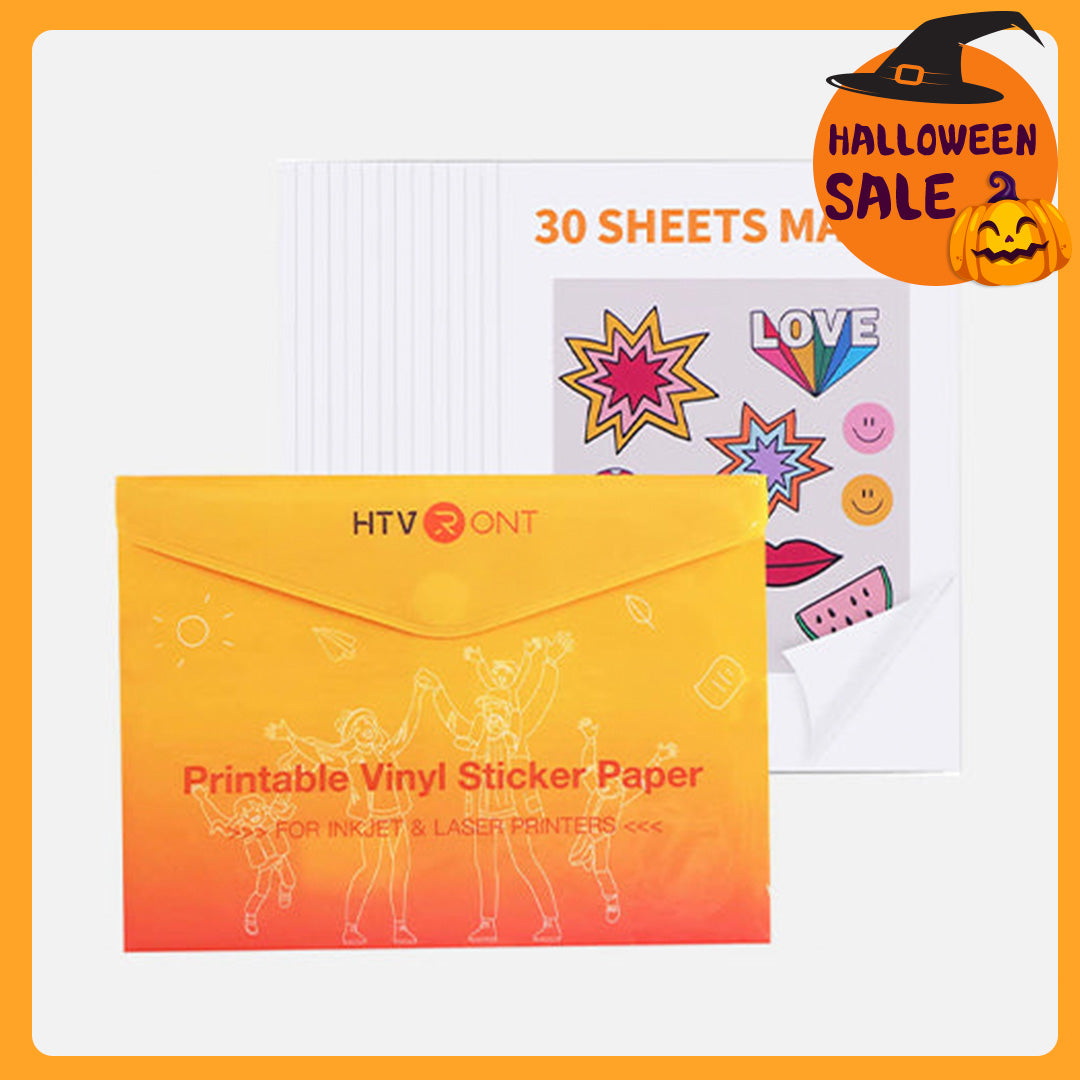 Matte Printable Vinyl Sticker Paper 100 Sheets Waterproof 8.5"X 11