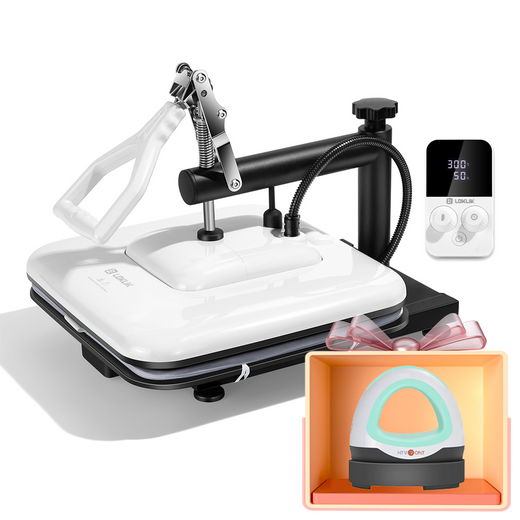 Manual Heat Press Machine 15" x 15" 230V - (2 Colors) & Free Mini Heat Press