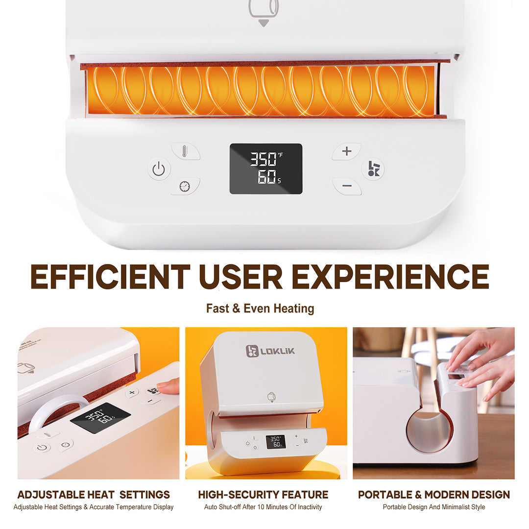 HTVRONT Auto Tumbler Heat Press Machine 230V &Giveaways- Suits Various Tumbler,Mug,Glass,Cup&Bottle 10-30oz