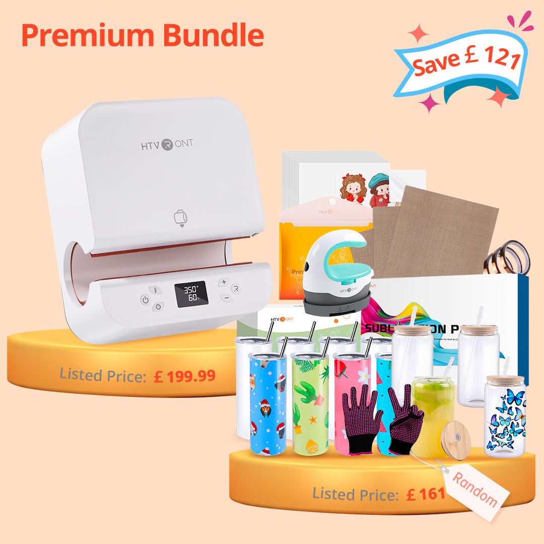 HTVRONT Auto Tumbler Heat Press Machine 230V &Giveaways- Suits Various Tumbler,Mug,Glass,Cup&Bottle 10-30oz