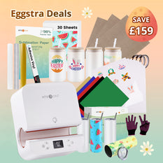 Auto Tumbler Heat Press Machine  +Super Valued Bundle(30pcs Sublimation Paper+4Pack Glasses 16oz+4Pack Tumbler Blank- 20oz+Sticker Paper*30+HTV*5+Adhesive Vinyl*14+PTFE Teflon+Heat Tape+Gloves≥£129) - Shipping in mid-November.