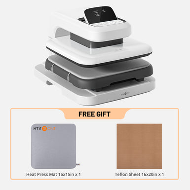 HTVRONT Auto Heat Press 2 - Digit 230V,Your Smartest Solution of Heat Transferring.For DTF,HTV,Sublimation,PUFF.For DIY T shirt,hat,jacket,pillow,ceramic,hoodie, and more