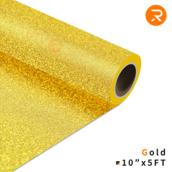 Glitter Heat Transfer Vinyl Roll - 10"x5 Ft (8 Colors)
