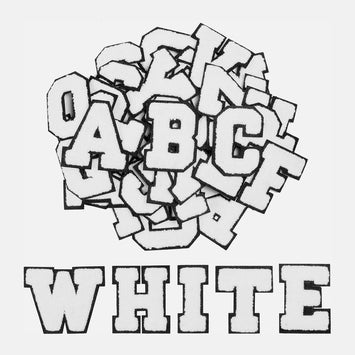 52 Pack Iron-On Chenille Letter Patches for Clothes