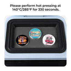 58mm Sublimation Badge For H17 Phone Case Heat Press - 60 Pcs