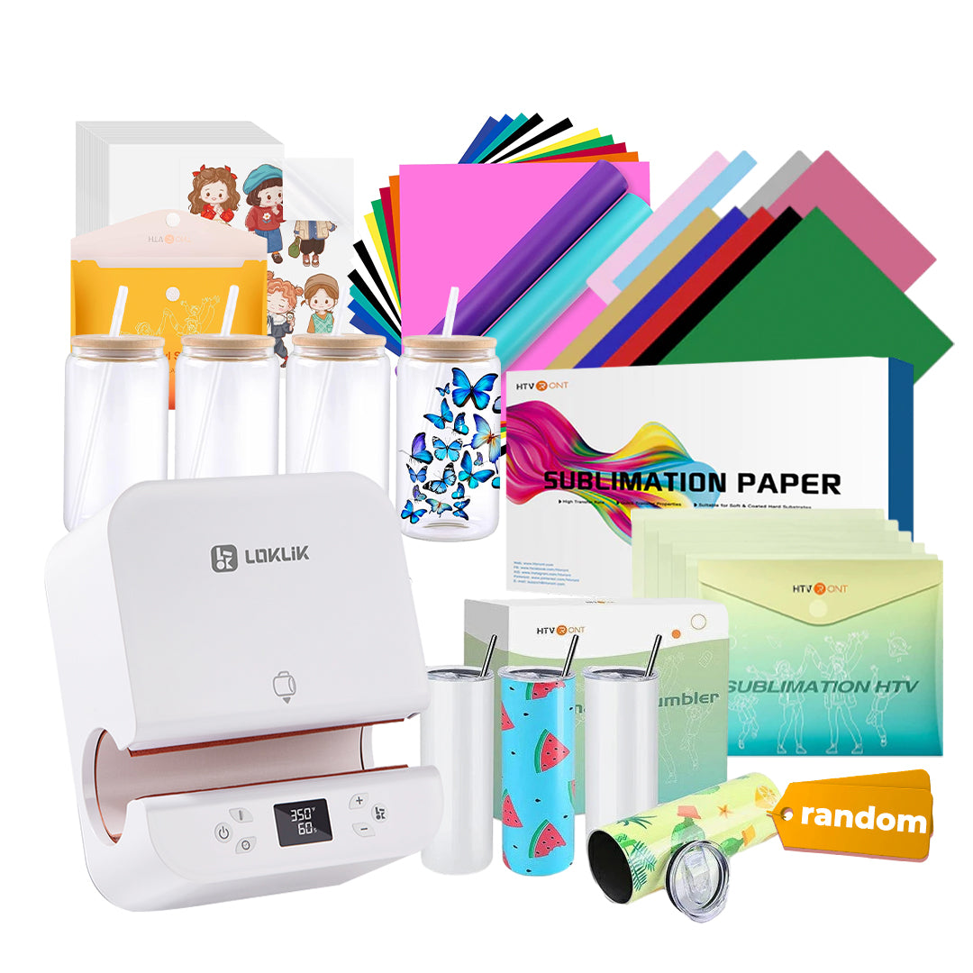 HTVRONT Auto Tumbler Heat Press Machine 230V &Giveaways- Suits Various Tumbler,Mug,Glass,Cup&Bottle 10-30oz