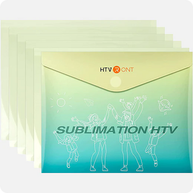 Clear Sublimation HTV for Light Fabric - 12" x 10" 5 Pack