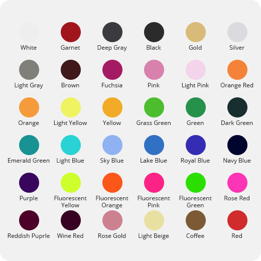 Heat Transfer Vinyl Roll - 12"x5 Ft (36 Colors)