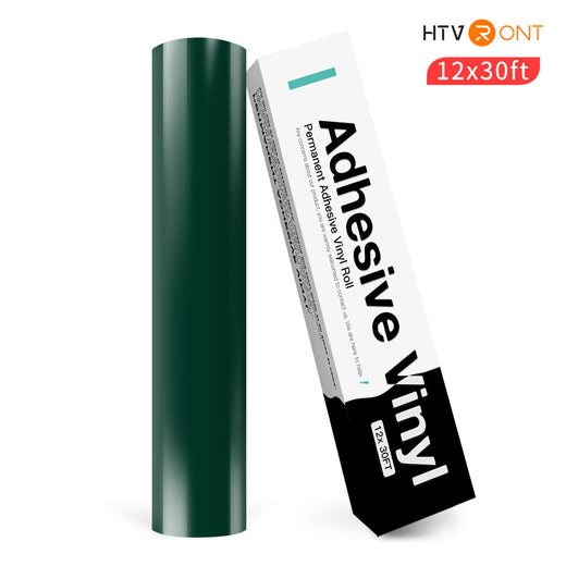 Permanent Adhesive Vinyl Roll - 12"x30 Ft Forest Green