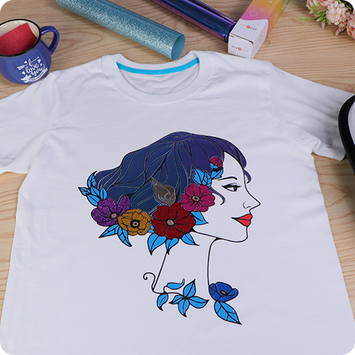 Glitter Heat Transfer Vinyl Roll - 10"x5 Ft (8 Colours)