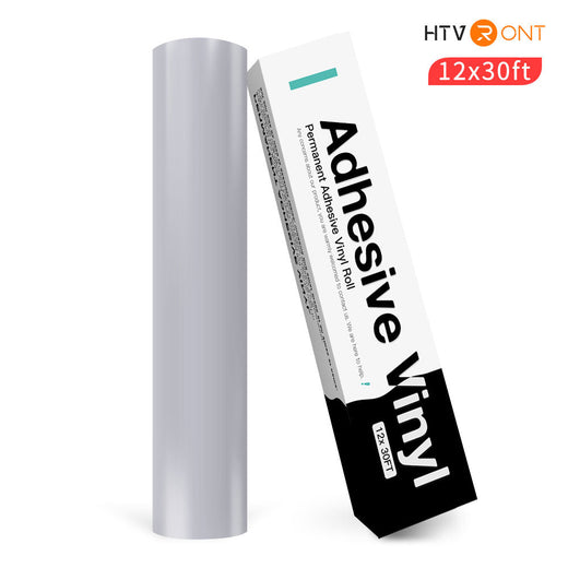 Permanent Adhesive Vinyl Roll - 12"x30 Ft Silver