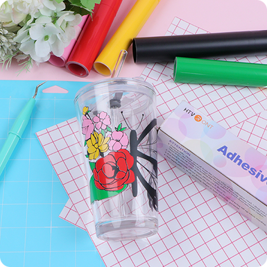 Permanent Adhesive Vinyl Roll - 12"x5 Ft (35 Colors)