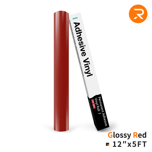 Permanent Adhesive Vinyl Roll - 12"x5 Ft (35 Colors)