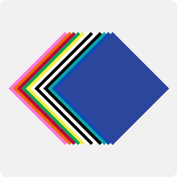 Matte Adhesive Vinyl Bundle - 12"x12" 14 Pack (12 Assorted Colors)
