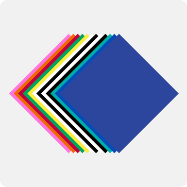 Matte Adhesive Vinyl Bundle - 12"x12" 14 Pack (12 Assorted Colors)