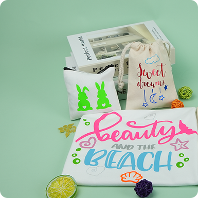 Heat Transfer Vinyl Bundle - 12"x10" 5 Pack(5 Assorted Fluorescent Colors)