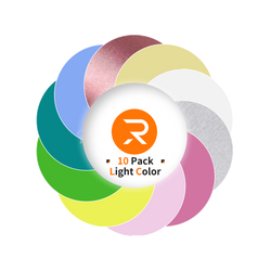 Heat Transfer Vinyl Light Colors Bundle - 12"x10" 10 Pack(10 Colors )