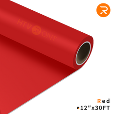 Heat Transfer Vinyl Roll - 12"x30 Ft Red
