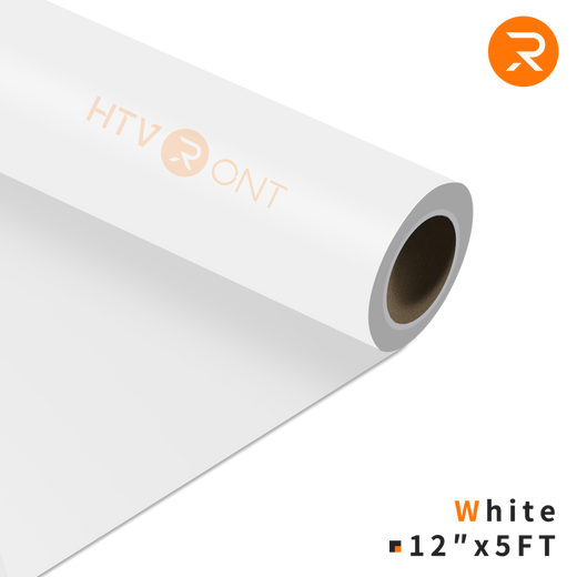 Heat Transfer Vinyl Roll - 12"x5 Ft White