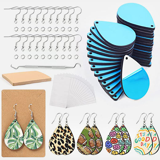 Sublimation Earring Blanks Bulk - 30 Pcs