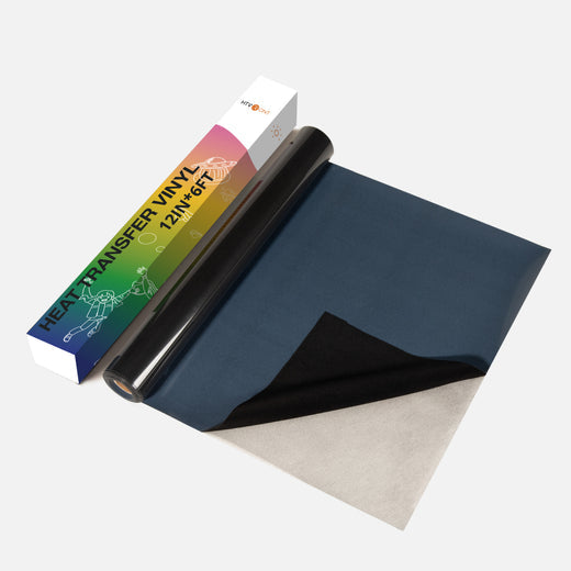 Flock HTV Heat Transfer Vinyl 12" x 6FT(2 Colours)