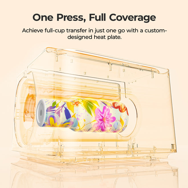 HTVRONT A200 Auto Tumbler Heat Press, Pro Kit - Bubble Blue