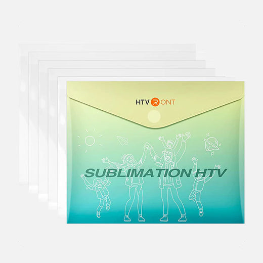 Clear Sublimation HTV for Light Fabric   - 12" x 10"  5 Pack