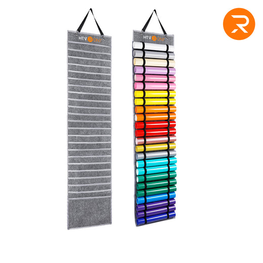 Vinyl Roll Holder - Vinyl Roll Storage with 24 Compartments