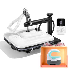 Manual Heat Press Machine 15" x 15" 230V - (2 Colors) & Free Mini Heat Press