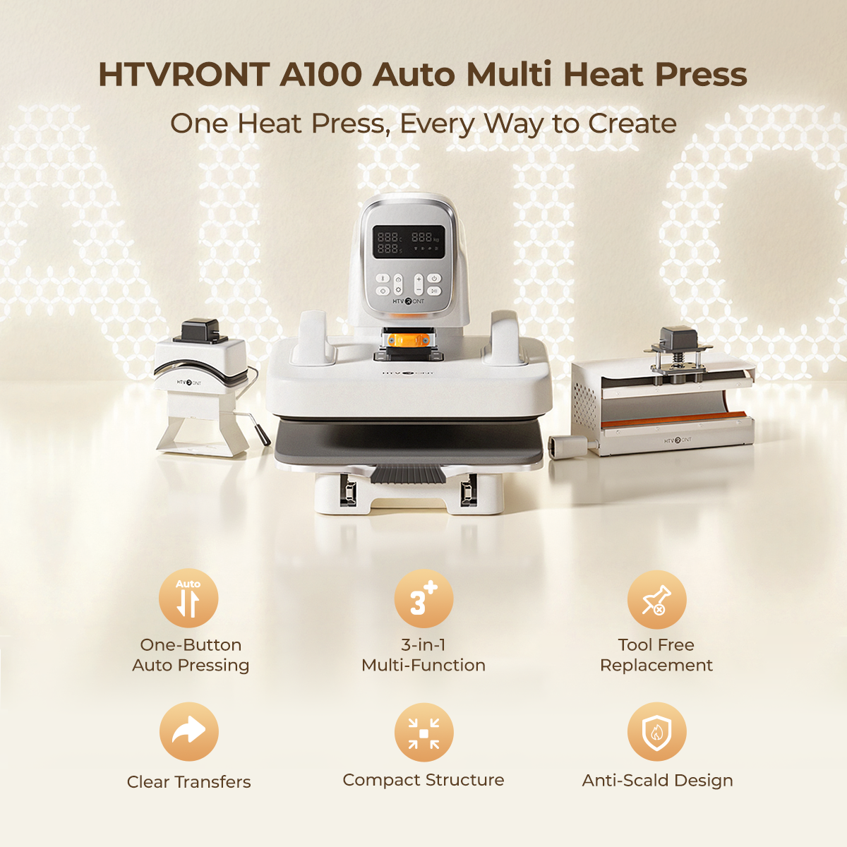 HTVRONT A100 Auto Multi Heat Press