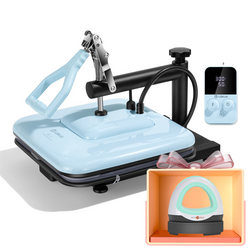 Manual Heat Press Machine 15" x 15" 230V - (2 Colors) & Free Mini Heat Press