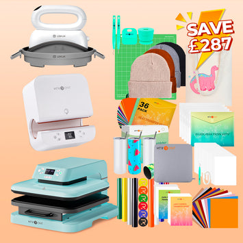 [All in one]HTVRONT Auto Heat Press +Tumbler Press+Hat Press Machine+All in Bundle - Shipping on Nov. 3
