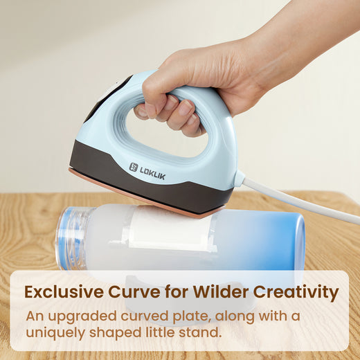 [Premium Bundle]LOKLiK Mini3 Heat Press+HTV&Sublimation Bundle(PUFF HTV *8+Multicolor HTV*36+Sumblimation Paper*30+Sumblimation HTV*5+PTFE Teflon Sheet+Heat Press Mat+Cutting Mat≥￡90)
