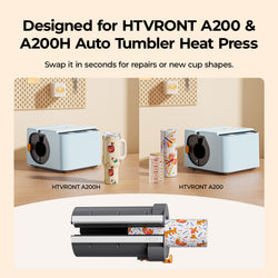 HTVRONT Handle Mug Tumbler Heat Plate Kit - For A200&A200H&A200M Auto Tumbler Heat Press