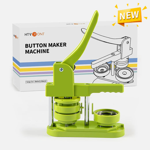 【Time Limited】HTVRONT Button Maker Machine 58mm - No Need to Install Pin Maker with 110pcs Button Supplies
