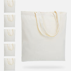 6 Pack Sublimation Canvas Tote Bag Blank - 15"Wx16"H
