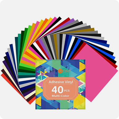 Adhesive Vinyl Bundle - 12"x12" 40 pack (29 Assorted colors)