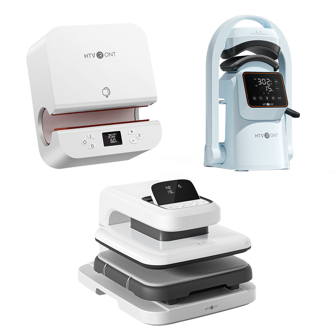 [Machine Bundle] Auto Heat Press 2 + Tumbler Heat Press + A300 Auto Hat Heat Press