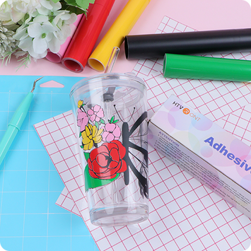 Permanent Adhesive Vinyl Roll - 12"x5 Ft （35 Colours)