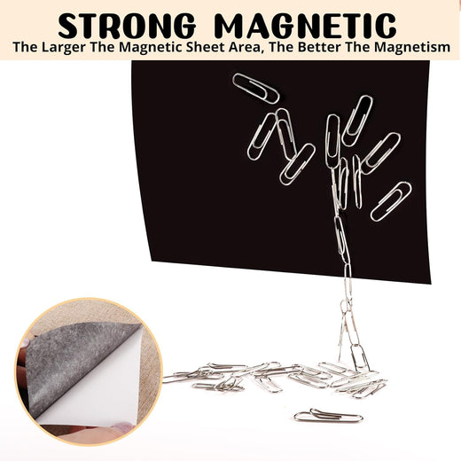 Magnetic Sheets with Adhesive Backing - 10 Pack