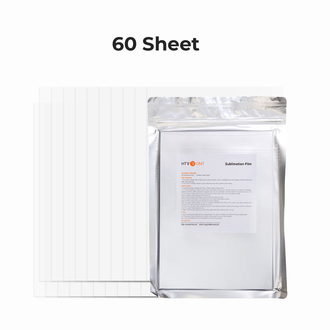 A4 Sublimation Film Bundle - 5/20/60 Sheets, For H17 Phone Case Heat Press