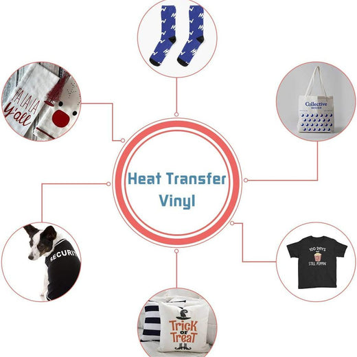 Heat Transfer Vinyl Bundle - 12" x 5ft 12 Rolls (12 colors)