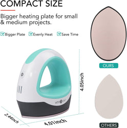 HTVRONT Mini Heat Press Machine + HTV & Sublimation Bundle