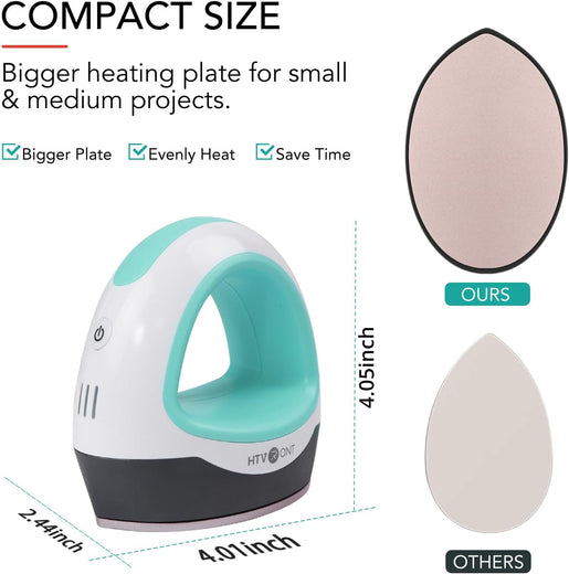 HTVRONT Mini Heat Press Machine + HTV & Sublimation Bundle