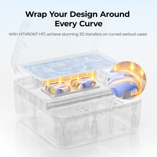 HTVRONT Sublimation Earbud Case - 6pcs, for H17
