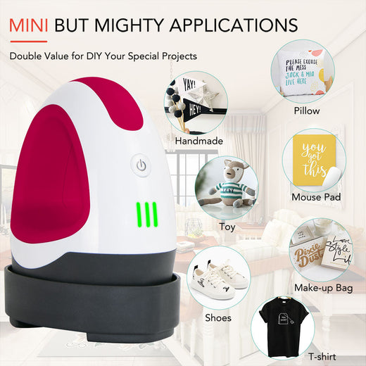 [Primary Bundle] Mini Heat Press Machine + HTV Bundle