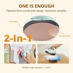 [Machine bundle]HTVRONT Auto Heat Press 2-15"x15" +Mini3 Heat Press Machine