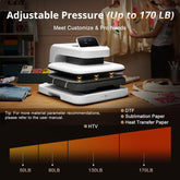 HTVRONT Auto Heat Press 2 - Digit 230V,Your Smartest Solution of Heat Transferring.For DTF,HTV,Sublimation,PUFF.Heat Press Machine for T shirt,hat,jacket,pillow,ceramic,hoodie, and more