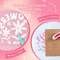 HTVRONT 2026 Valentine's Day Heat Transfer Vinyl 12"x10" - 13 Pack